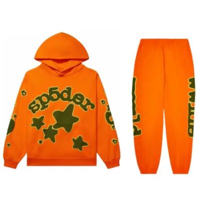 Sp5der Beluga "Orange, Green"Tracksuit