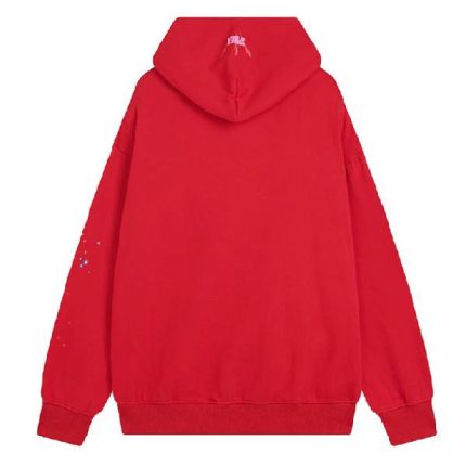 Sp5der 555555 Angel Number Hoodie Red