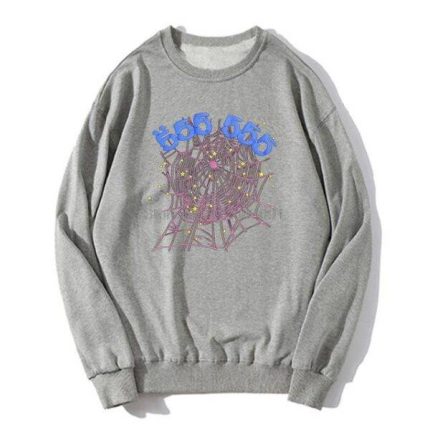 Sp5der 555555 Angel Sweatshirt Grey