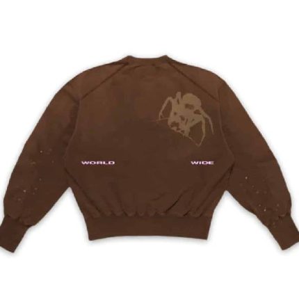 Sp5der Worldwide Thug Crewneck Brown