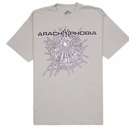 Sp5der Arach NY Phobia T- Shirt Grey