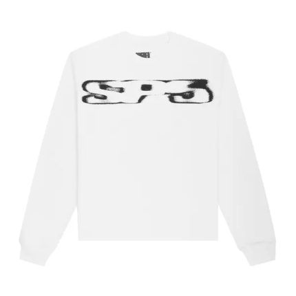 Sp5der Sp5 Blurry Long-Sleeve 'White'