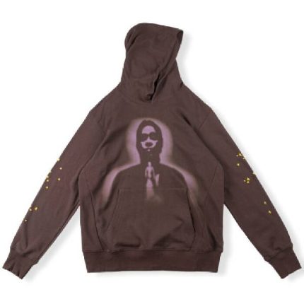 Thug Sp5der Hoodie Angel Brown