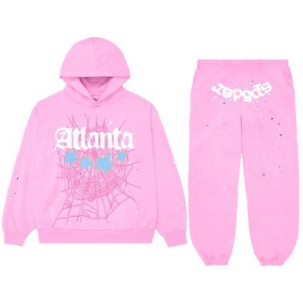 Sp5der Atlanta Pink Tracksuit