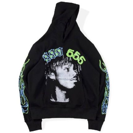 Juice World 999 Sp5der Hoodie Black