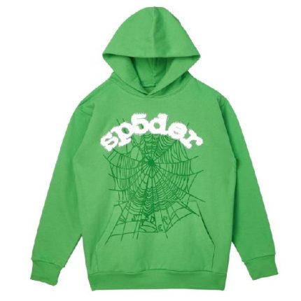 Green Sp5der Spider 55555 Web Hoodie