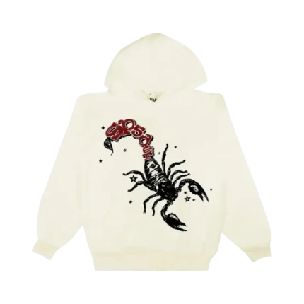 MTS x Sp5der Scorpion Hoodie – White