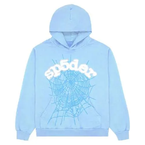 New Web Sp5der Hoodie – Sky Blue New Web Sp5der Hoodie – Sky Blue