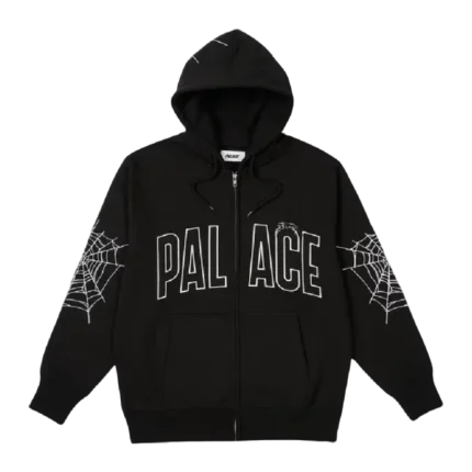 Palace Sp5der Zip Hoodie – Black