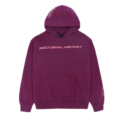 SP5DER NOCTURNAL HIGHWAY HOODIE – PURPLE