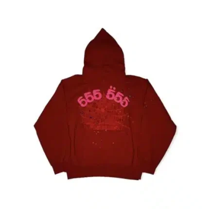 Sp5der 555 555 Worldwide Hoodie – Maroon