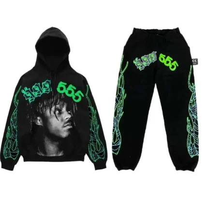Sp5der 999 555 Club Tracksuit – Black