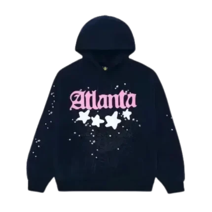 Sp5der Atlanta Hoodie – Navy Blue