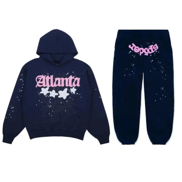 Sp5der Atlanta Tracksuit – Navy Blue Sp5der Atlanta Tracksuit – Navy Blue