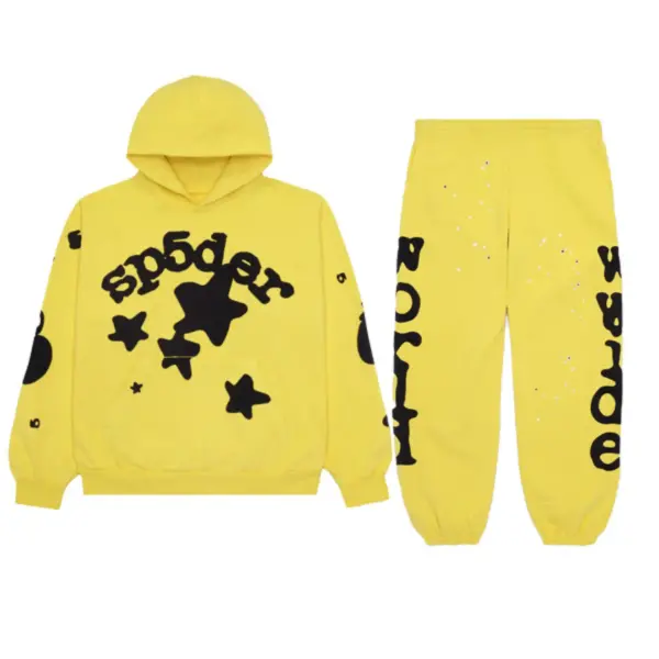 Sp5der Beluga Tracksuit – Gold Sp5der Beluga Tracksuit – Gold