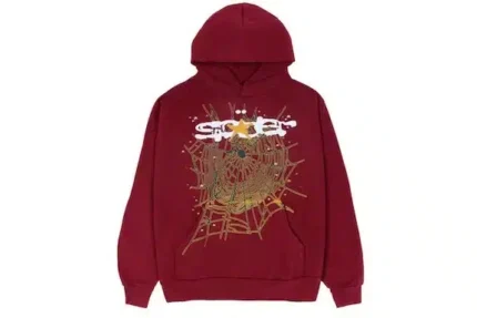 Sp5der Logo Hoodie – Maroon