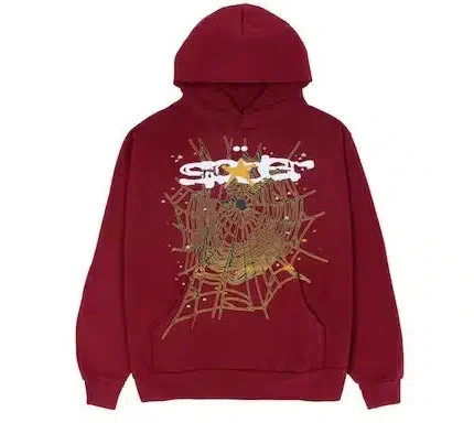 Sp5der Logo Hoodie – Maroon