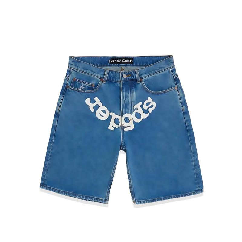 Sp5der OG Logo Denim Short Sp5der OG Logo Denim Short