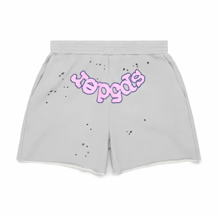 Sp5der OG Web Logo Sweat Short Heather Grey