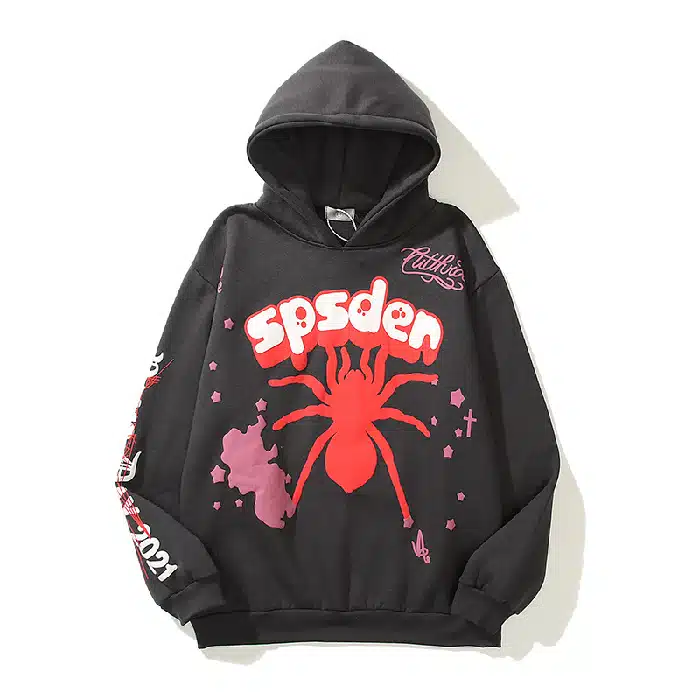 Sp5der Printed Cotton Hoodie – Multi Colors Sp5der Printed Cotton Hoodie – Multi Colors