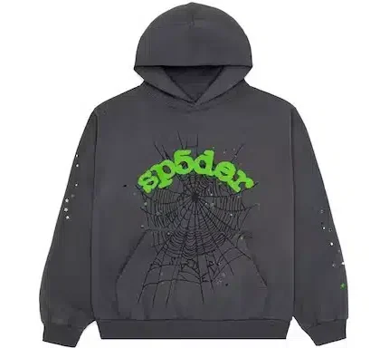 Sp5der Wait Web Hoodie – Dark Grey
