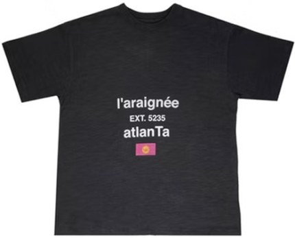 Sp5der Wide T shirt – Black