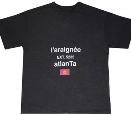 Sp5der Wide T shirt – Black