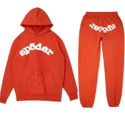 Spider Logo Worldwide Tracksuit – Orange